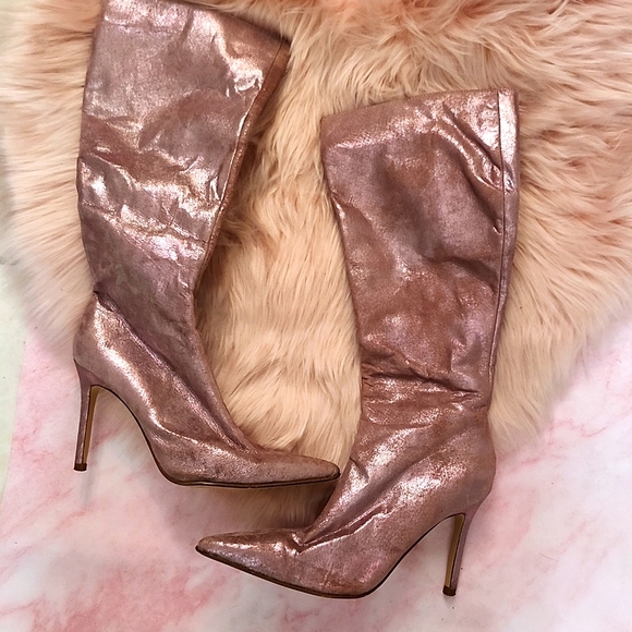 PRE-LOVED VINTAGE DISTRESSED COLIN STUART STILETTO BOOTS-6.5 - Picture 2 of 5